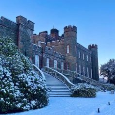 Stobo Castle in Snow