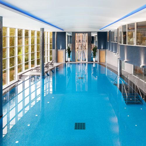 Stobo Castle refurbished pool and spa area in 2020.