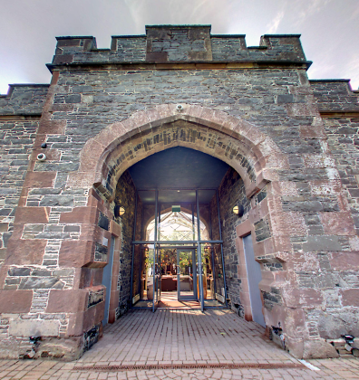 Stobo Castle spa entrance